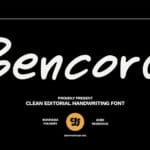 Bencord Font