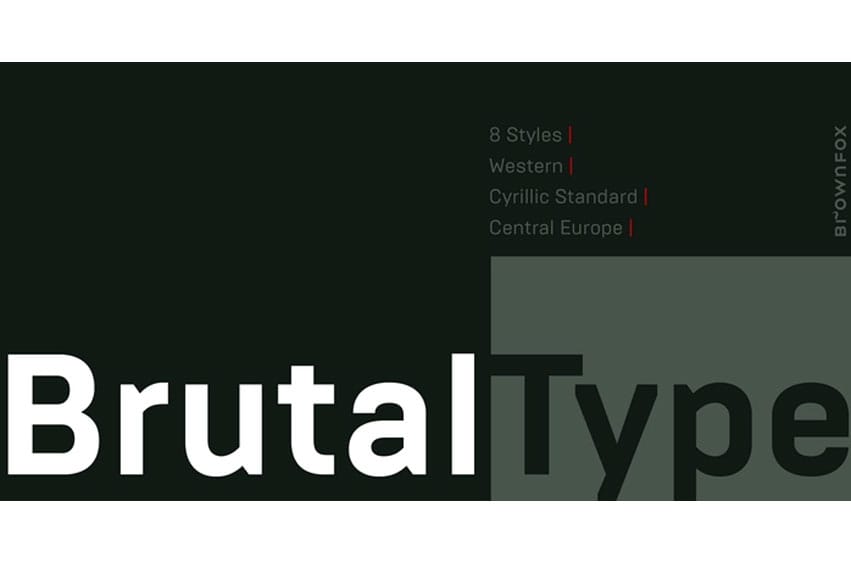 Brutal Type Font