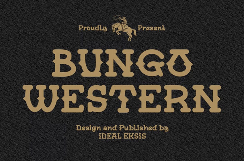 Bungo Western Font