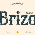 CS Brizo Stamp Font