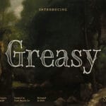 CS Greasy Stippled Font