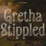 CS Gretha Stippled Font