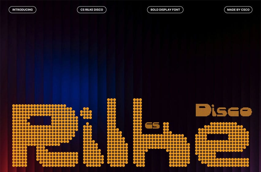 CS Rilke Disco Font