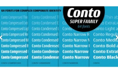 Conto Super Family Font