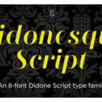 Didonesque Script Font