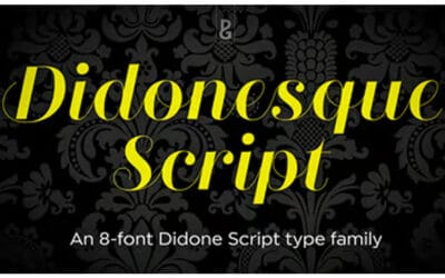 Didonesque Script Font