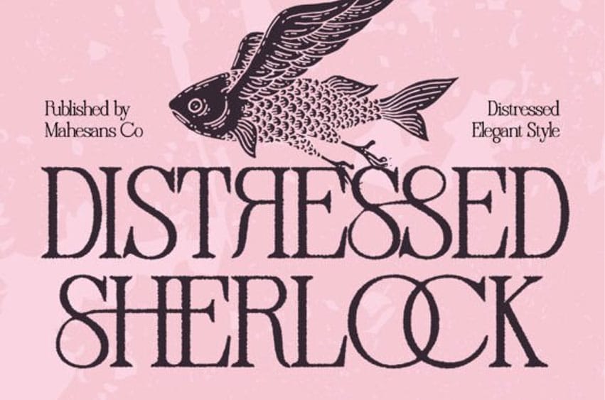Distressed Sherlock Font