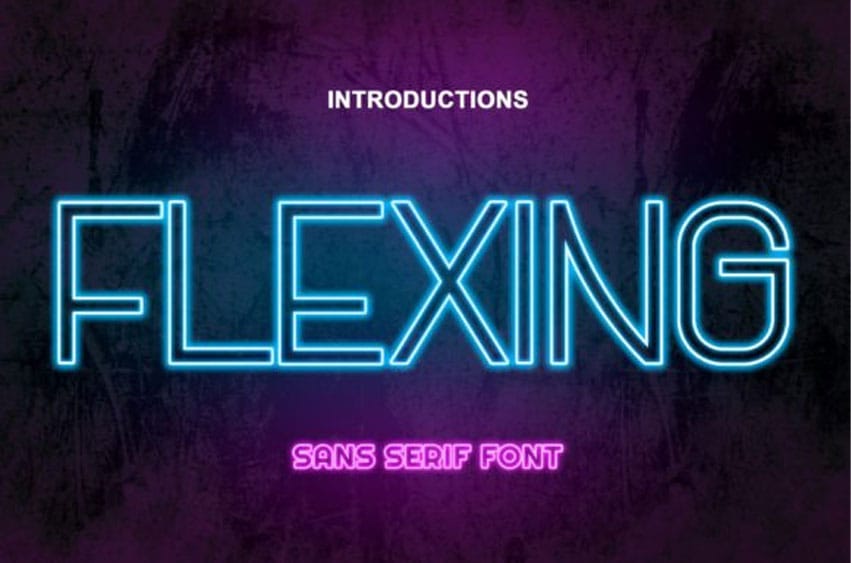 Flexing Font