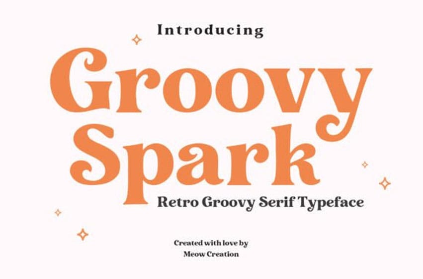 Groovy Spark Font