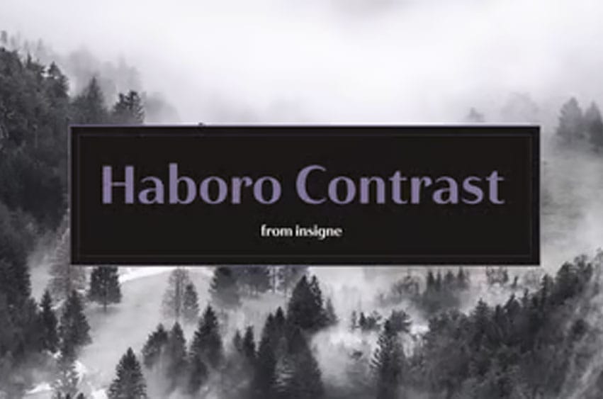 Haboro Contrast Font