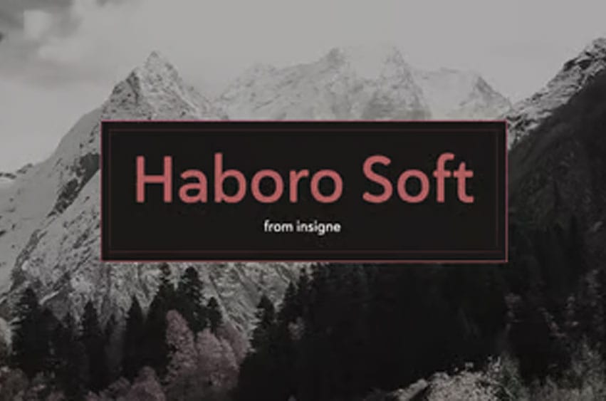 Haboro Soft Font