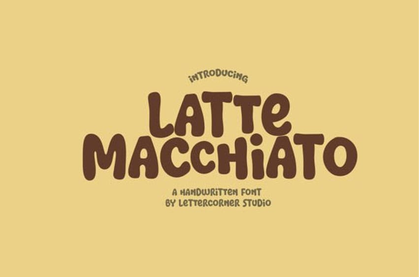 Latte Macchiato Font
