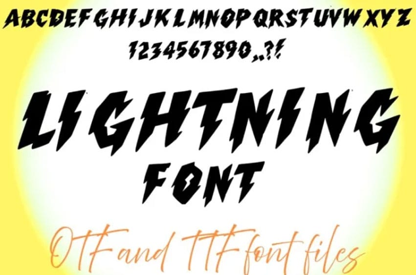 Lightning Font