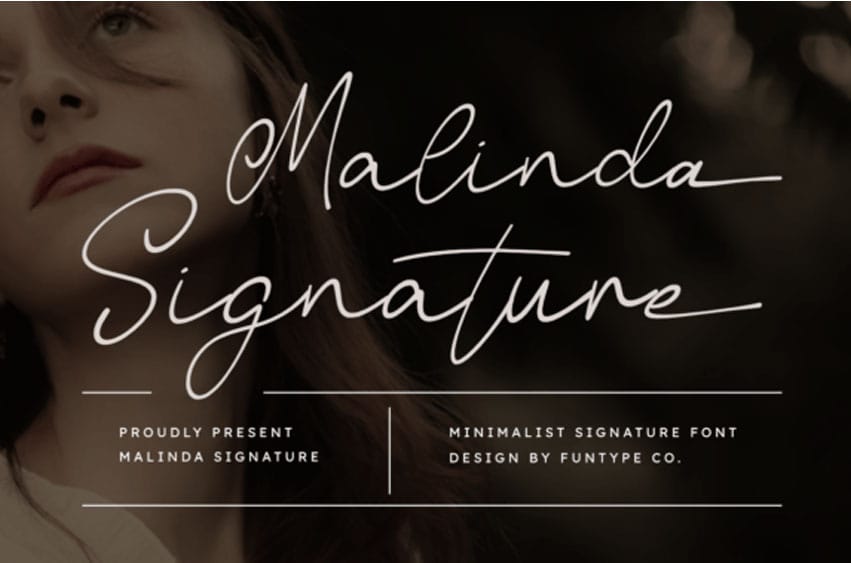 Malinda Signature Font