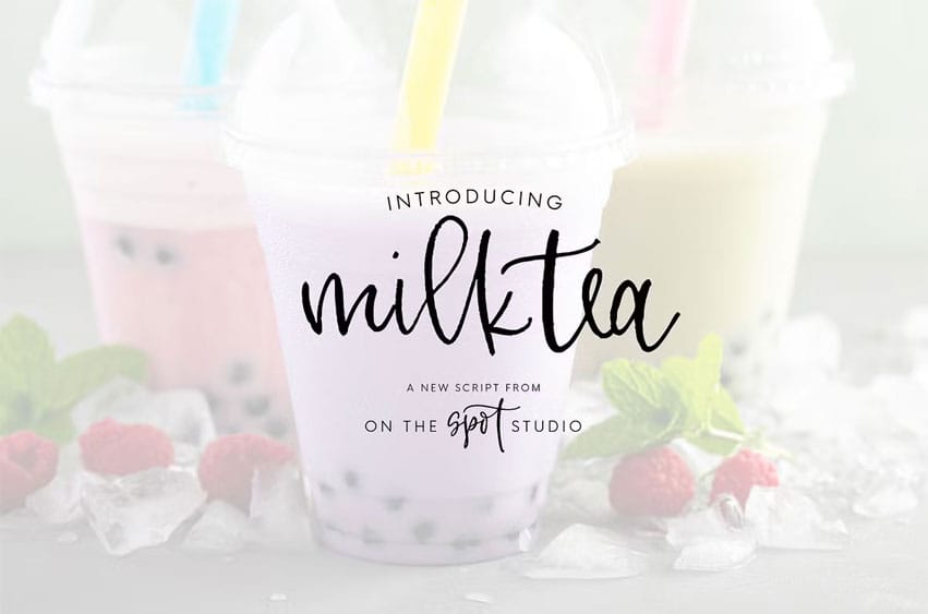 MilkTea Script Font