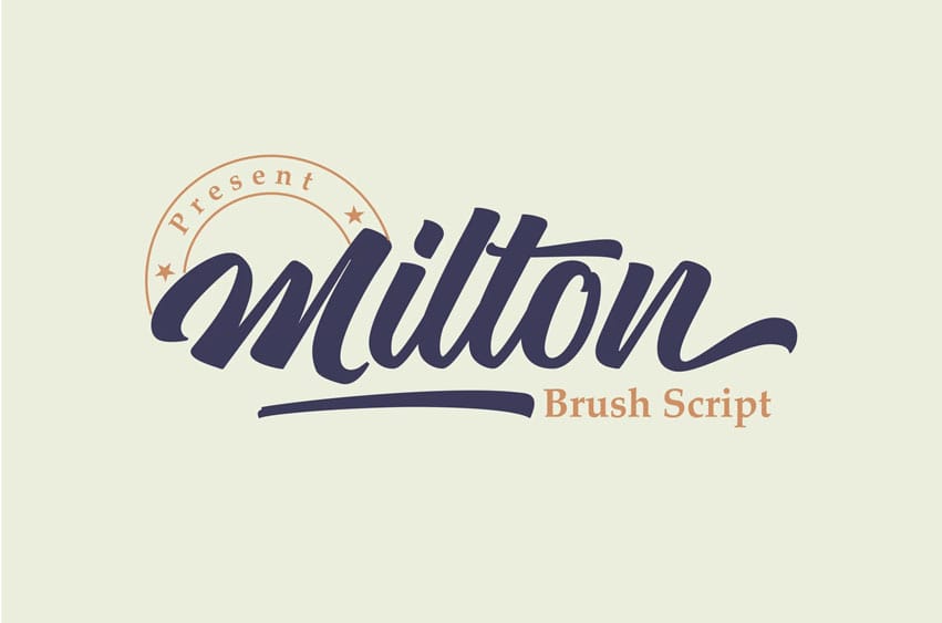 Milton Script Font