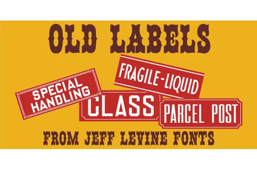 Old Labels Font