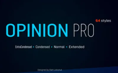 Opinion Pro Font