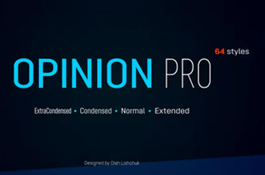 Opinion Pro Font