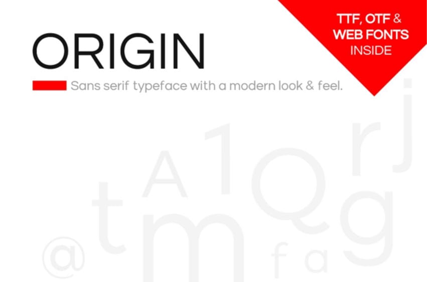 Origin Font