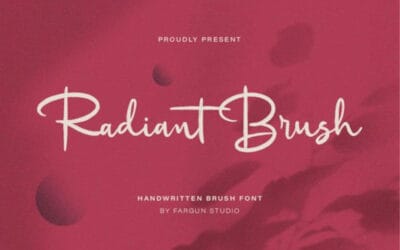 Radiant Brush Font