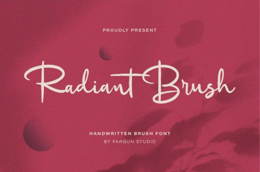 Radiant Brush Font