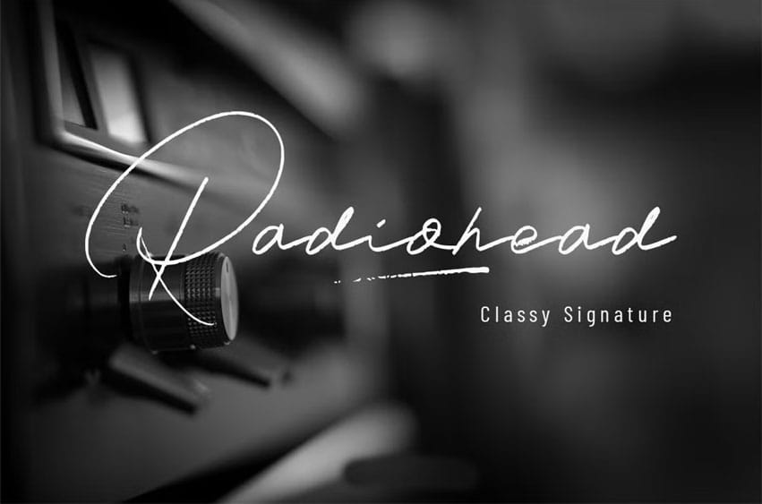 Radiohead Font