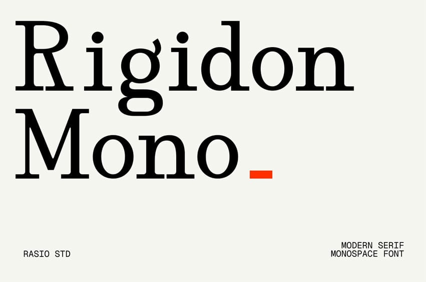 Rigidon Mono Font