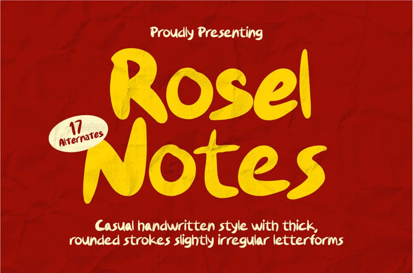 Rosel Notes Font