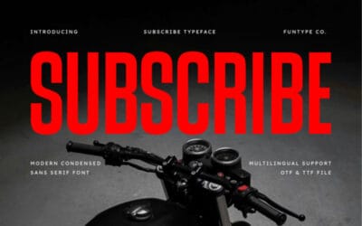 Subscribe Font