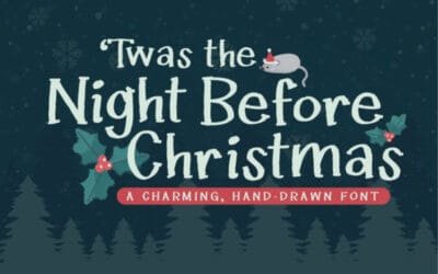 Twas the Night Before Christmas Font