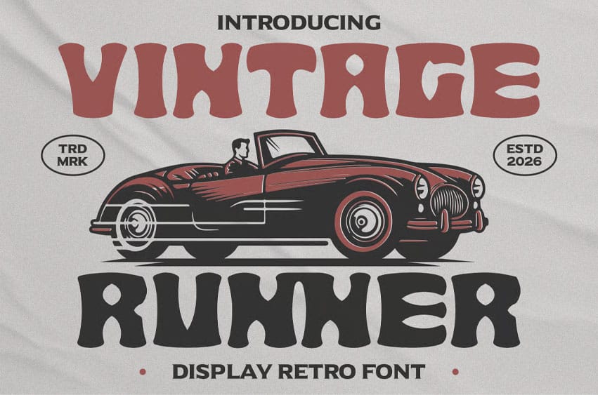 Vintage Runner Font