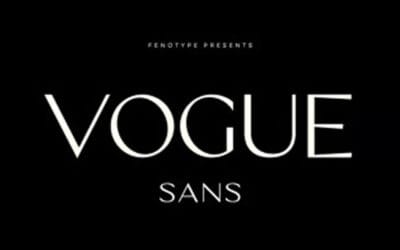 Vogue Sans Font