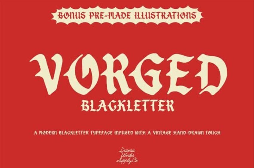 Vorged Font