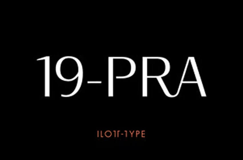 19-PRA Font