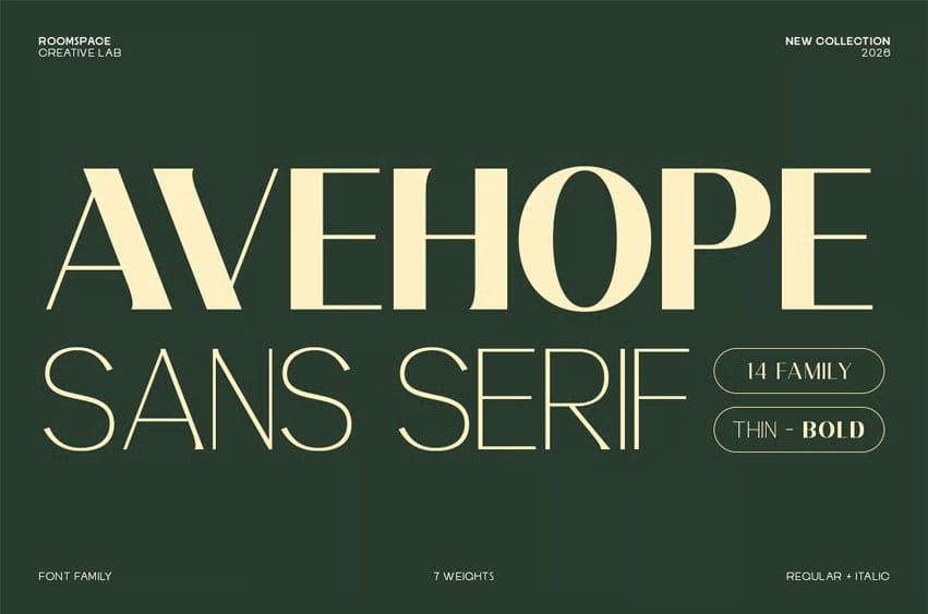 Avehope Sans Serif Font