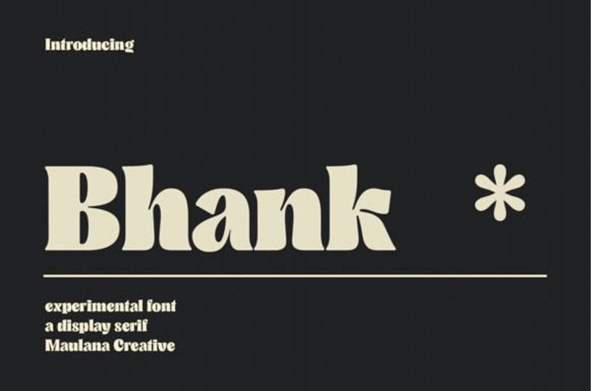 Bhank Font