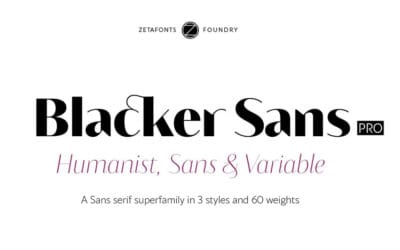 Blacker Sans Font