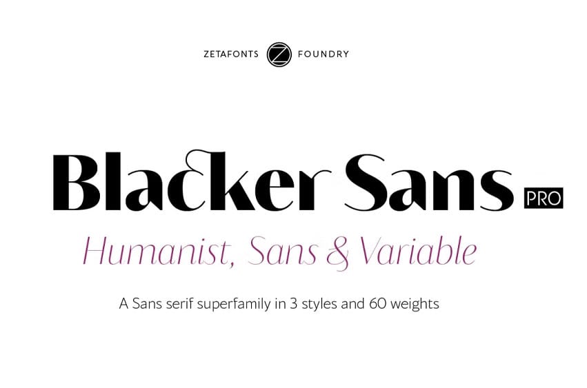 Blacker Sans Font