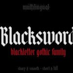Blacksword Font