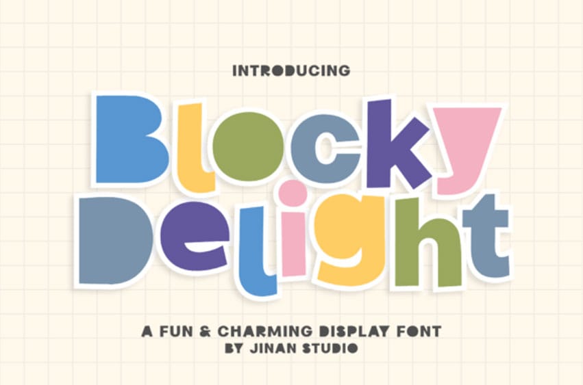Blocky Delight Font