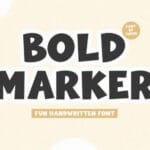 Bold Marker Font