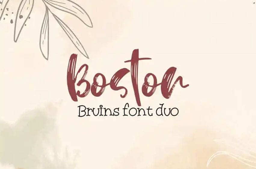 Boston Bruins Font