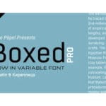 Boxed Pro Font