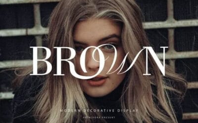 Brown Modern Font