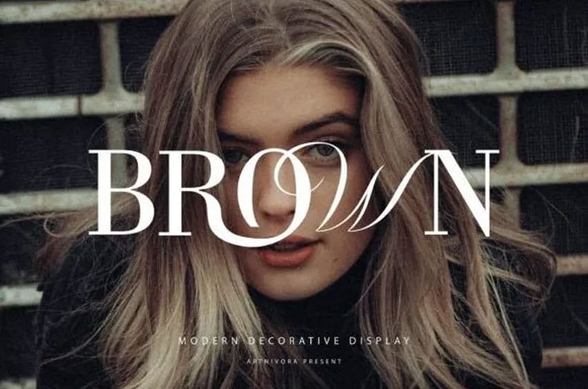 Brown Modern Font