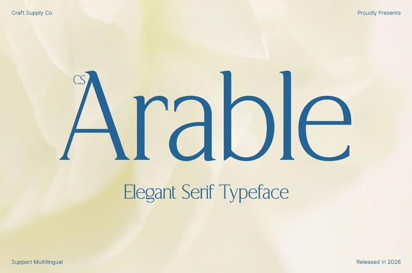 CS Arable Font