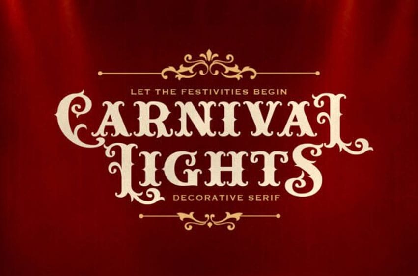 Carnival Lights Font
