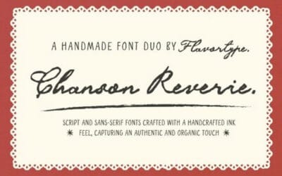 Chanson Reverie Font