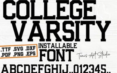 College Varsity Font